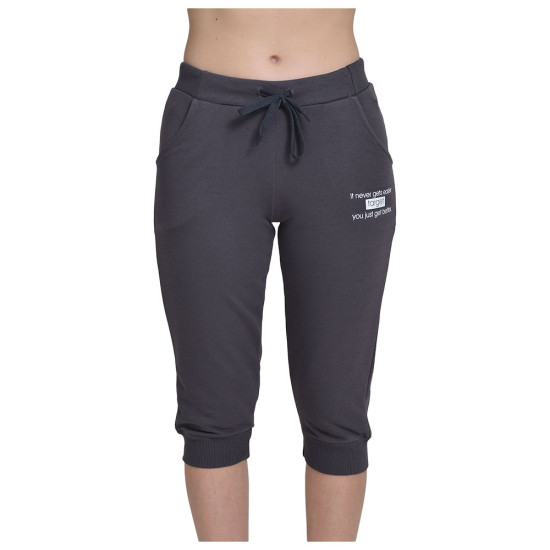 Target Γυναικείο παντελόνι φόρμας Capri Cuffed Pants French Terry "Better"